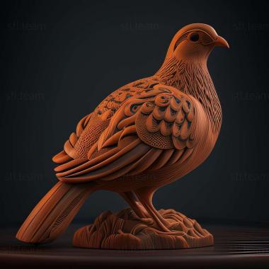 3D model partridge (STL)